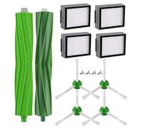 UPUPDAY Kit de Accesorios para iRobot Roomba E & I Series, Recambios Repuestos para i3 i3+ i4 i4+ i6 i6+ i7 i7+ i8 i8+ E5 E6 E7, 2 Rodillos de Goma, 4 HEPA Filtro, 4 Cepillo Laterale