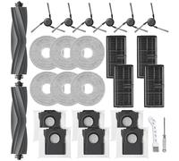 UPUPDAY Kit de Accesorios Recambios para Dreame X40 Ultra Complete /X40 Master /L40 Ultra, Recambios para Mova P50 Pro Ultra, 2 Cepillo Principale, 4 Filtros, 6 Bolsas, 6 Mopas, 6 Cepillo Laterale