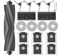 UPUPDAY Kit de Accesorios Recambios para Dreame X40 Ultra Complete /X40 Master /L40 Ultra, Recambios para Mova P50 Pro Ultra, 1 Cepillo Principale, 2 Filtros, 6 Bolsas, 4 Mopas, 4 Cepillo Laterale