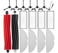 UPUPDAY Kit de Accesorios Recambios para Roborock S8 / S8+ / S8 Plus, 2 Cepillo Principale, 4 Filtros, 4 Paños de Fregona, 6 Cepillo Laterale