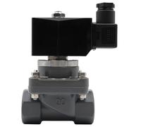 UPVC/CPVC Anti-corrosive Normally Closed Solenoid Valve,DN15-50 Corrosion Protect Energy Saving Electric Solenoid Valve,0.1~6bar(G_AC 110V_CPVC)