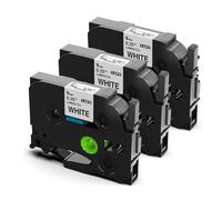 Upwinning Aze 221 Cinta 9 mm Blanco Compatible con Brother P-touch Tze-221 TZ 221 TZ 221 Tze221 Tze221 Tape Cassette 9mm Black on White, Compatible para Brother P Touch H100 H110 PT-H107B H105 D200