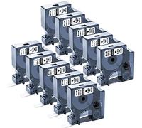 Upwinning Compatible Cintas para Dymo D1 12mm x 7m 45013 Reemplazo para D1 Cinta S0720530 A45013 45013S Negro sobre Blanco para Dymo LabelManager 160 210D 360D 280 640CB PnP LabelPoint 300 350, 10x