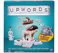 Upwords, Divertido y desafiante Juego de Palabras para Toda la Familia con Letras superpuestas, Recomendado a Partir de 8 años
