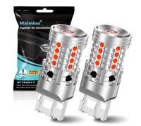 UPXSXT 2 piezas 7443 Bombilla roja para luz de freno trasera LED, W21/5W T20 7444NA 12V-24V 27SMD Bombilla de repuesto ultrabrillante