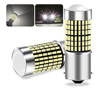 UPXSXT 2Pcs 1156 Ba15s P21w bombilla de luz de marcha atrás, Canbus luz de marcha atrás libre de errores 144SMD brillante 12-24V 23W LED bombilla para luz antiniebla trasera, luz trasera (Blanco)