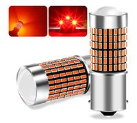 UPXSXT 2Pcs bombilla led canbus p21w, bombilla de freno y posicion led Rojo 1156 ba15s 144SMD 300% más brillante a prueba de agua 12-24V 23W Bombillas LED Adecuado para faros antiniebla traseros