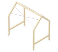 Upyard Tapa para invernadero (Específico para: Huertos elevados de 120 × 80 cm)