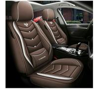 UQABS Fundas de Asiento de Coche Cuero universales para Audi Q3 F3 2018 2019-2023，Compatible con airbag Lateral-Marrón