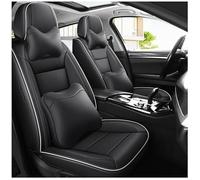 UQABS Fundas de Asiento de Coche Cuero universales para BMW X1 E84 2010 2011 2012 2013 2014 2015，Compatible con airbag Lateral-Línea Blanca y Negra