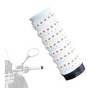 UQAHGRCHR 2 Piezas Envoltura Manillar Motocicleta para Suzuki GSR 750 400 600 GSR750 GSR400 GSR600, Tapones Extremo Manillar Resistentes Desgaste Antidesli, Mejorar El Agarre,White