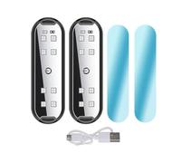 UQAHGRCHR 2 Piezas Luces Coche Interior para Aston Martin DB12 2024, USB Puerta, Luces Universal Ambiente, Modos Ajustables Luz Seguridad, con 8 Perlas LED