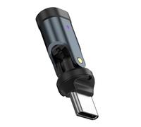 Uqezagpa 1. Adaptador USB C giratorio PD240W 5A rápido y sincronización de datos de 480 Mbps, aleación de aluminio, diseño compacto, adaptador de carga rápida giratorio USB C