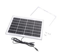 Uqezagpa 1 juego de fuente de alimentación solar impermeable de 12 W monocristalina incluyendo salida de 5,5 x 2,1 mm para aplicaciones al aire libre como camping solar renovable