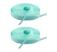 Uqezagpa 1 par de cordones planos de poliéster de 8 mm de ancho, de repuesto, multicolor, para zapatillas e informales, Brown, 120