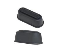 Uqezagpa 1 par de patas laterales inferiores de equipaje, repuesto para equipaje, almohadillas negras para todas las piezas de maletas, patas laterales inferiores