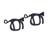 Uqezagpa 1 par de pendientes de orejas de gato de ojos verdes, joyería de moda, cómodos, antideslizantes, accesorios de aleación, 5.85x3.9in, Metal, berilo