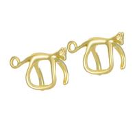 Uqezagpa 1 par de pendientes de orejas de gato de ojos verdes, joyería de moda, cómodos, antideslizantes, accesorios de aleación, 5.85x3.9in, Metal, berilo