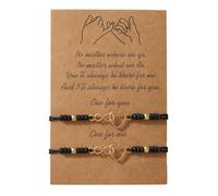 Uqezagpa 1 par de pulseras ajustables tejidas a mano, tobilleras de cuerda, unisex, regalo de moda para hombre y mujer, talla única, como se describe