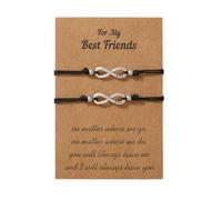 Uqezagpa 1 par de pulseras ajustables tejidas a mano, tobilleras de cuerda, unisex, regalo de moda para hombre y mujer, talla única, como se describe