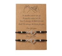 Uqezagpa 1 par de pulseras ajustables tejidas a mano, tobilleras de cuerda, unisex, regalo de moda para hombre y mujer, talla única, como se describe