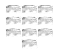 Uqezagpa 1 unidad/10 peines para el cabello para mujer, accesorios de metal, peine lateral para novia, velo de boda, peine para el pelo