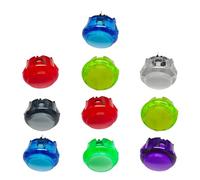 Uqezagpa 10 botones de repuesto de 24 mm/30 mm para consola de videojuegos, interruptores Cion, controlador, arcadas, interruptores para máquina