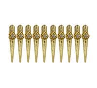 Uqezagpa 10 fundas doradas para dedos, diseños elegantes para entusiastas del arte de uñas y estilistas profesionales para escenarios
