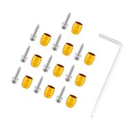 Uqezagpa 10 piezas de manguera de freno hidráulico, manguito de aguja de aceite, inserto de conexión de disco de bicicleta y llave, herramientas de reparación de aleación, fácil de usar, freno de