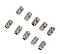 Uqezagpa 10 tornillos de aleta para tabla de surf, resistentes a la corrosión, tornillos de repuesto de aletas de acero inoxidable, tornillo de acero inoxidable, tornillo de repuesto ligero y portátil