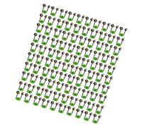 Uqezagpa 100 campanas de alerta doble para caña de pescar, con clip para caña de pescar, indicadores de cebos, alarma, alarma fuerte, alta sensibilidad, peces