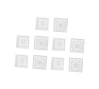 Uqezagpa 10Keys PBTs Keycap XDA Altura 1U No Grabado Cubiertas en blanco Botón de caracteres único para teclados mecánicos XDA Altura Tecla
