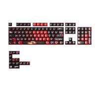 Uqezagpa 119 teclas retroiluminadas con temática de juego sublimación, durabilidad, cómodas, antideslizantes, mejora la escritura, teclas retroiluminadas
