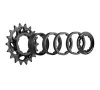 Uqezagpa 18T - Rueda libre para bicicleta de una sola velocidad, rueda de inercia de aleación de aluminio de alta resistencia, piñón para casetes de bicicleta de montaña