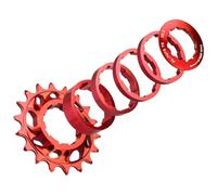 Uqezagpa 18T - Rueda libre para bicicleta de una sola velocidad, rueda de inercia de aleación de aluminio de alta resistencia, piñón para casetes de bicicleta de montaña