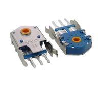Uqezagpa 2 codificadores de mouse de 11 mm con núcleos dorados, verdes, plateados, dorados de alta precisión para ratón RIAVL 300, 600, 700