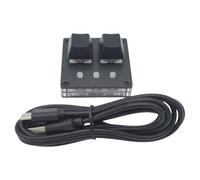 Uqezagpa 2 interruptores de teclado pequeños personalizables opcionales con conexión tipo C de luz de color que mejora la productividad del teclado USB C