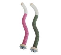 Uqezagpa 2 piezas de loros percas de pie, jaula de juguete de entrenamiento para loros, jaula de juguete de cuerda de algodón duradera para entrenamiento de ejercicio