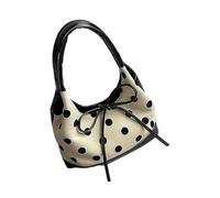 Uqezagpa 3. Elegante bolso de mano de almohada, correa ajustable, compacto pero espacioso, bolsillos de acceso rápido para mujer, diseño de moda, negro y blanco, Large