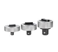 Uqezagpa 3 llaves de vaso de trinquete de 1/4 3/8 1/2 pulgadas, mango de trinquete reversible portátil giratorio de acero