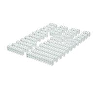 Uqezagpa 34 cables de alimentación acrílicos organizadores para cableado de computadora para placas base de 24 pines, tarjeta GPU de 8 pines, peines de alambre de PVC de varios tamaños