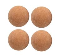 Uqezagpa 4 balones de repuesto de corcho para futbol, mesa de fútbol, juego de mesa, deportes, futbolín de madera maciza, fútbol de corcho