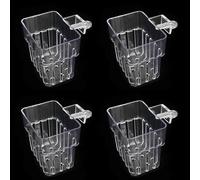 Uqezagpa 4 soportes transparentes para plantas de acuario, plastómero, para plantas hidropónicas