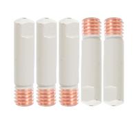 Uqezagpa 5 boquillas conductoras de 25 mm de longitud adecuadas para soldadura por puntos con vida útil prolongada, control mejorado en la soldadura