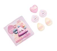 Uqezagpa 5 esponjas de polvo para dedos pequeños, accesorios cosméticos para mezclar y corrector, maquillaje triangular