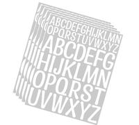 Uqezagpa 5 hojas de calcomanías de letras de recompensa, calcomanías de álbumes de recortes, calcomanías de letras del alfabeto para teléfono