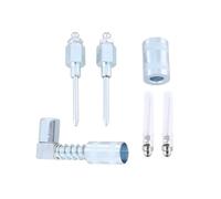 Uqezagpa 5 kits de agujas de grasa de 90 grados, acoplador de grasa, boquilla de ajuste de grasa, inyectores de grasa, punta de pistola de aguja