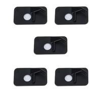 Uqezagpa 5 soportes para arqueros con parte trasera adhesiva, color negro, para mano derecha/izquierda, arco recurvo para mano derecha e izquierda