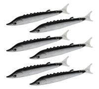 Uqezagpa 6 bolígrafos realistas con diseño de peces, divertidos y suaves para escribir, rellenos de calcetines para estudiantes que escriben y anotan como regalo para niños
