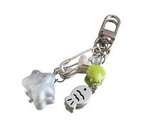 Uqezagpa Abalorio de teléfono con diseño de estrellas de mar y concha de pez para mujeres que aman la marina, 8cm, Materiales mixtos